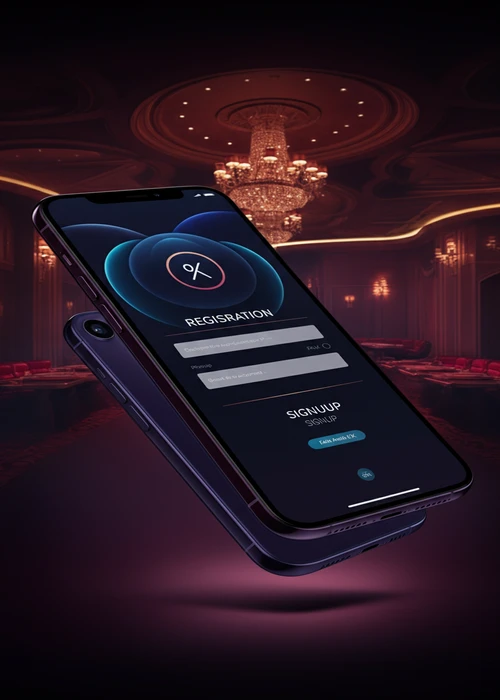 Interface van Julius Casino met het gebruiksvriendelijke registratieformulier, waar nieuwe spelers zich snel kunnen registeren voor een account.